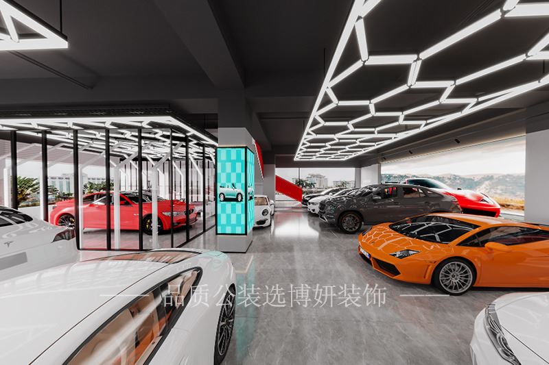 杭州现代科技简约风汽车展厅6566体育下载ios设计方案